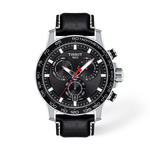 มุมมองด้านหน้าของนาฬิกา Tissot Supersport Chrono 45.5mm พร้อมเงา