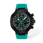 Front view of the watch Tissot T-Race 45mm with shadow