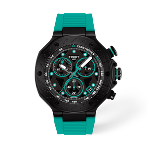 Front view of the watch Tissot T-Race 45mm with shadow