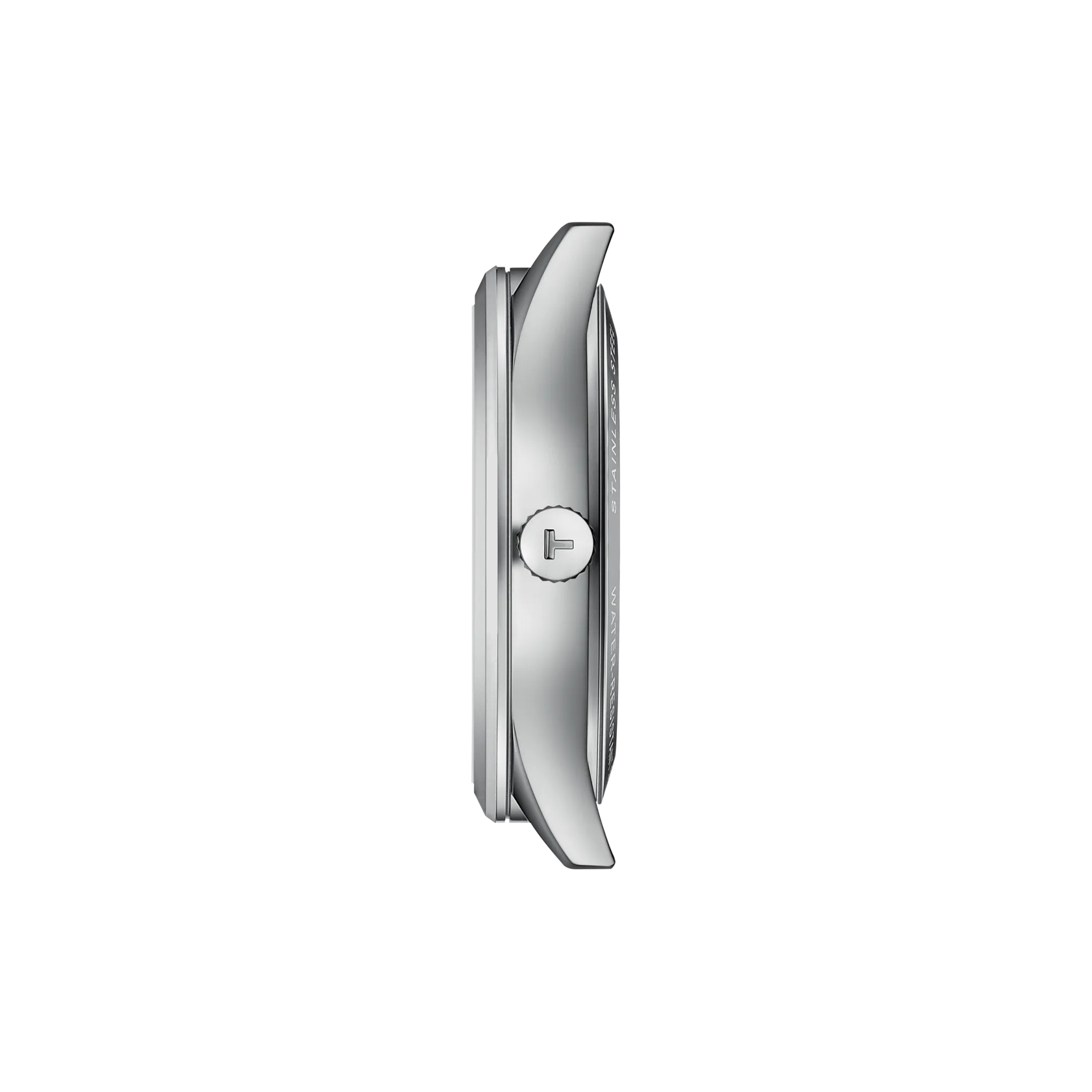 Profile view of the watch case Tissot Classic Dream 40mm