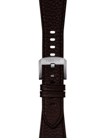 Zoom on Tissot Official Brown PRX 40mm Leather Strap