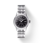 Front view of the watch Tissot Carson Automatic Lady with shadow