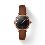 Front view of the watch Tissot Odaci-T with shadow