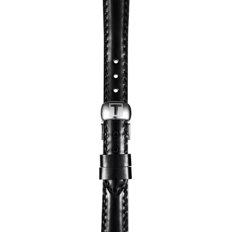 Zoom on Tissot Official Black Leather Strap Lugs 12 mm