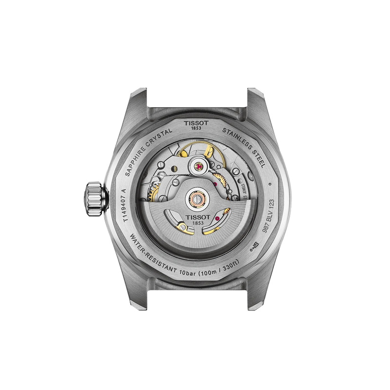 Back view of the watch case Tissot PR516 38mm