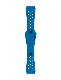 Front view of Tissot Official Blue Sideral Rubber Strap