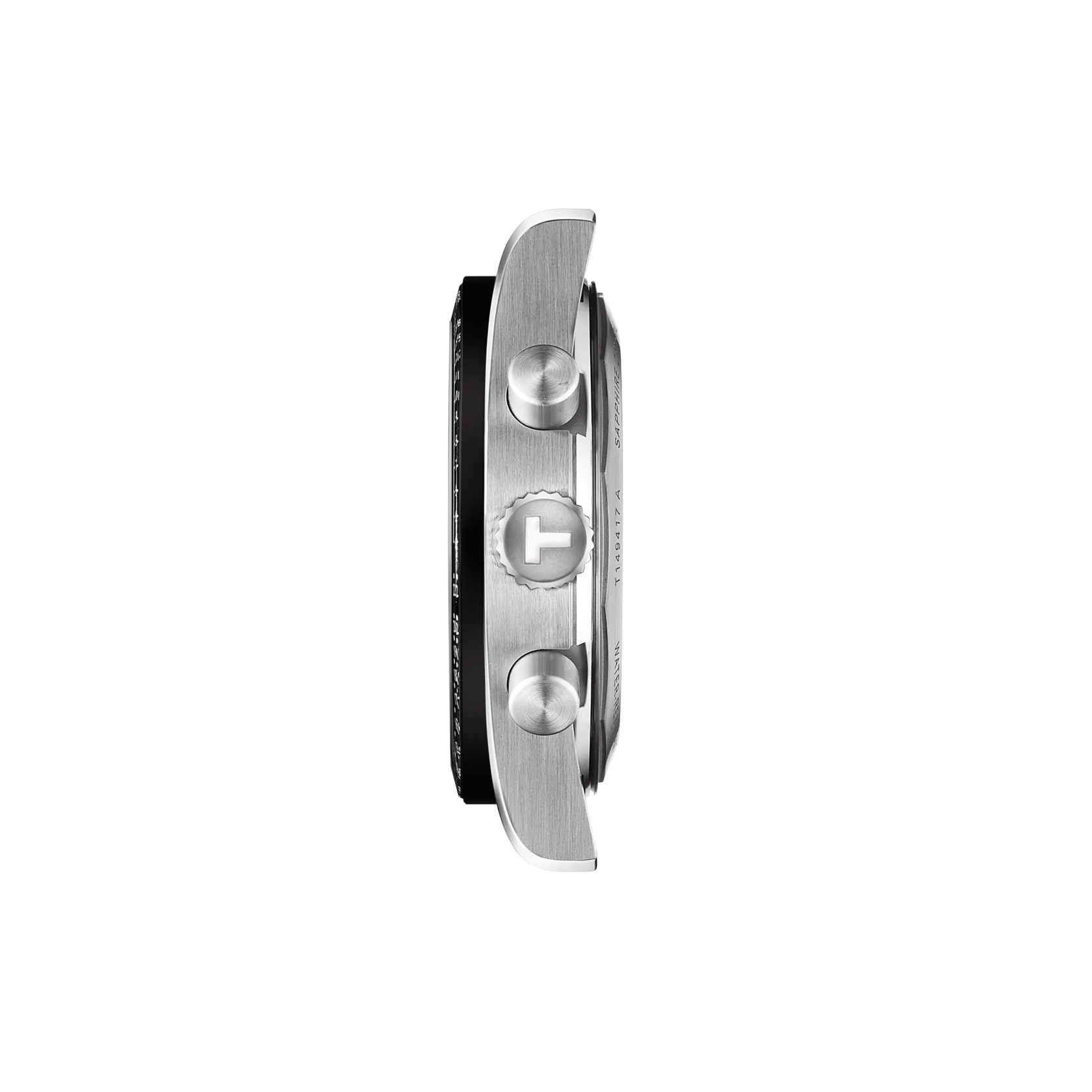 Profile view of the watch case Tissot PR516 40mm