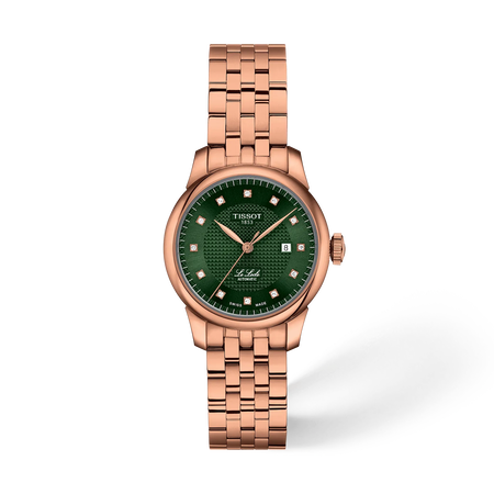 Front view of the watch Tissot Le Locle 29mm with shadow