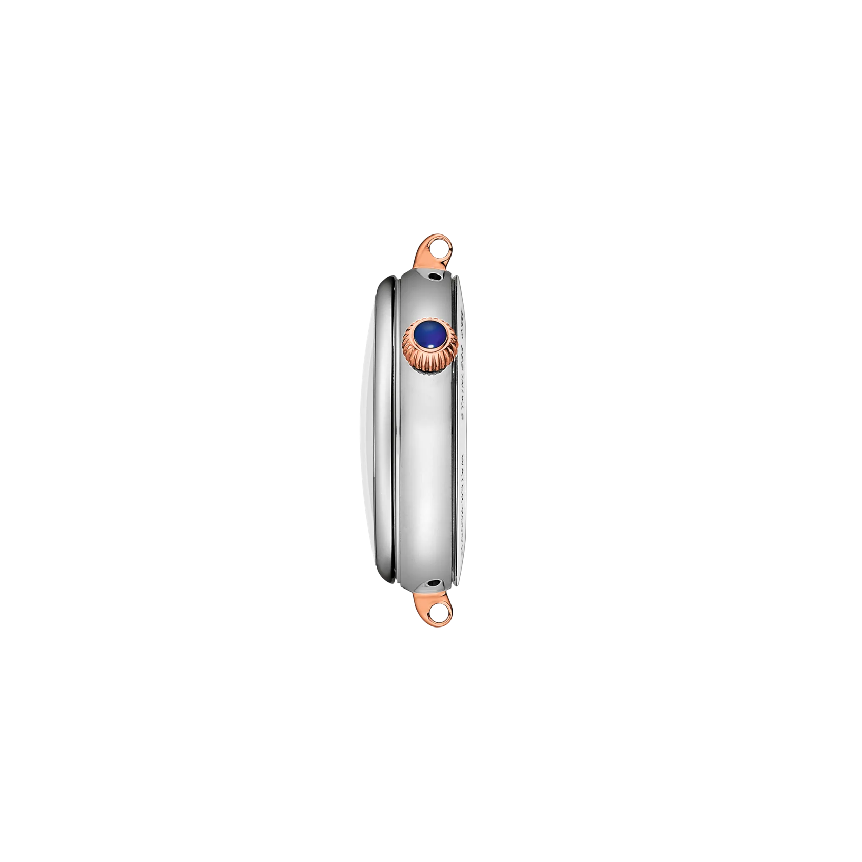 Profile view of the watch case Tissot Desir 29.6mm