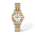 Front view of the watch Tissot Carson Premium 30mm with shadow