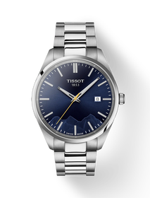 Front view of the watch Tissot PR 100 Jungfraubahn 40mm with shadow