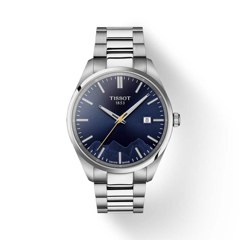 Front view of the watch 天梭PR 100系列少女峰款40mm with shadow