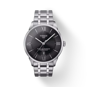 Front view of the watch Tissot 杜魯爾系列自動款 with shadow