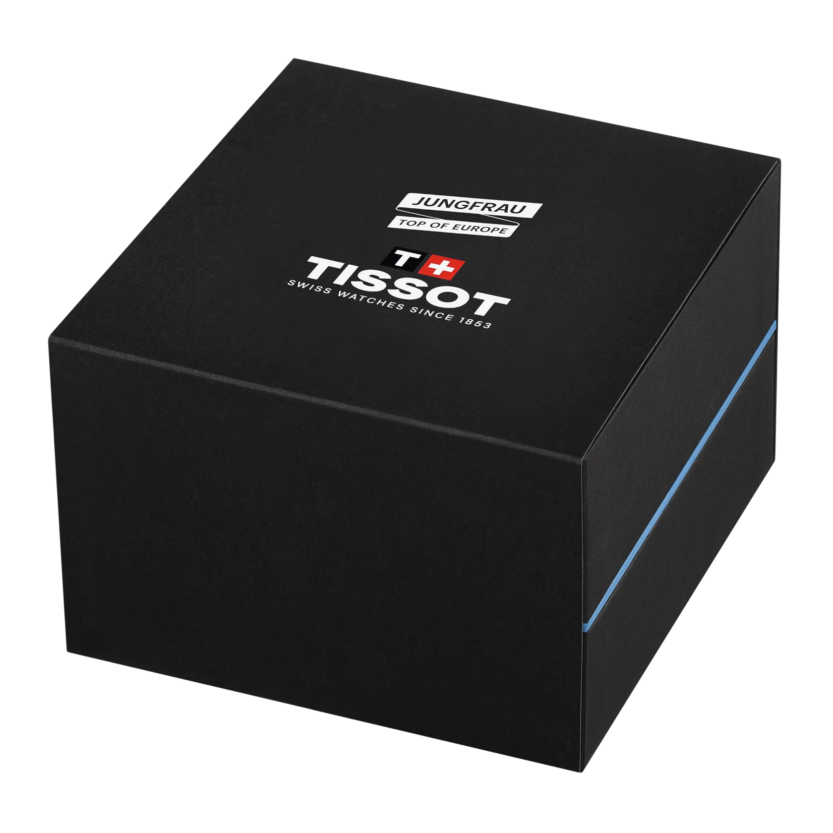 Front view of the watch Tissot PR 100 Jungfraubahn 40mm with closed