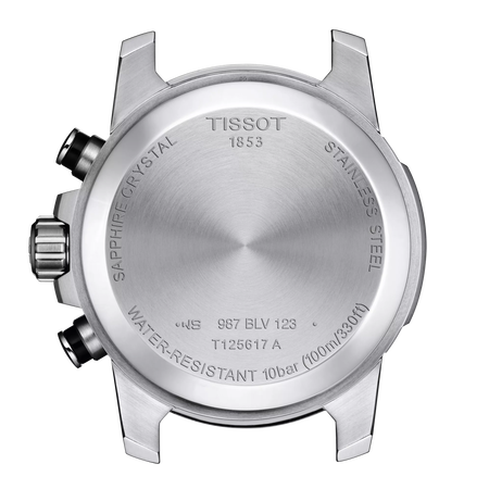 Back view of the watch case Tissot Supersport Chrono