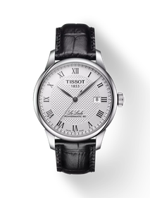 Front view of the watch Tissot Le Locle 39.3mm with shadow