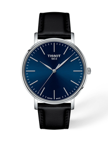 Front view of the watch Tissot Everytime 40mm with shadow