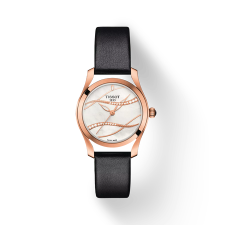 Front view of the watch Tissot T-Wave with shadow