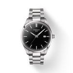 그림자가 있는 티쏘 PR 100 시계의 전면 보기