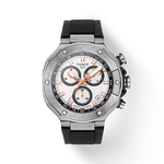 Front view of the watch Tissot T-Race 45mm with shadow