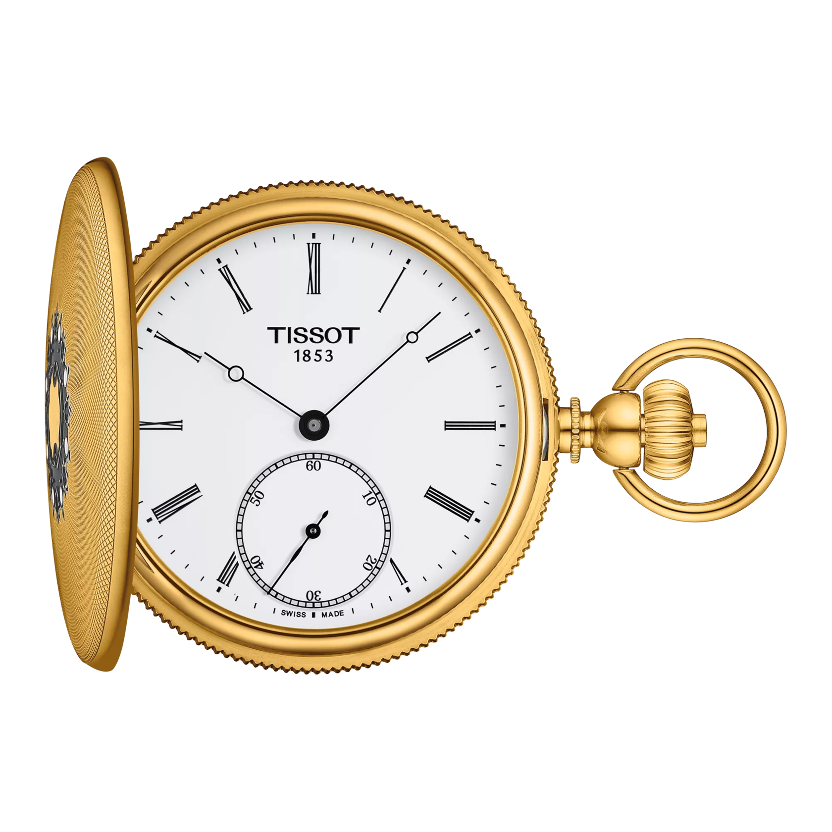 시계 전면 보기 티쏘 사보네트 기계식 포켓 워치