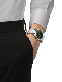 Simulation of the watch Tissot PR 100 40mm on a wrist