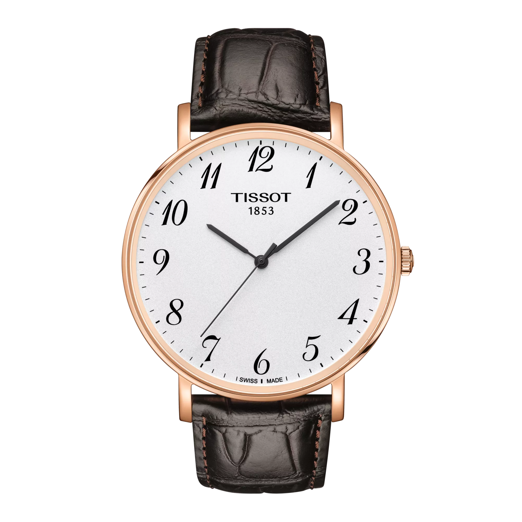 Front view of the watch Tissot Everytime Large