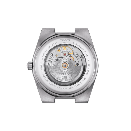 ウォッチケースのバックサイドTissot PRX 40mm