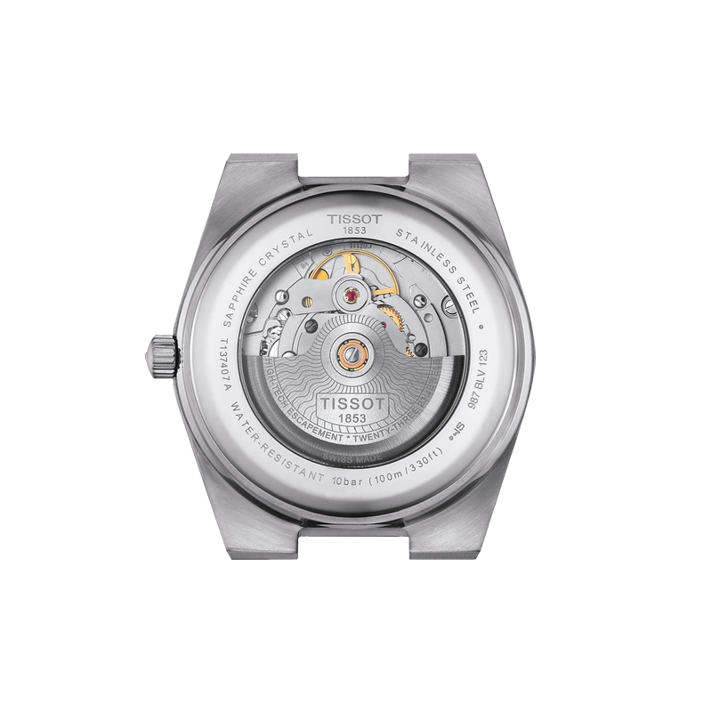 ウォッチケースのバックサイドTissot PRX 40mm