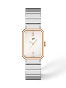 Front view of the watch Tissot SRV 30mm with shadow