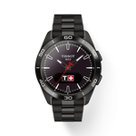 Front view of the watch Tissot T-Touch Connect Sport 43.75mm with shadow