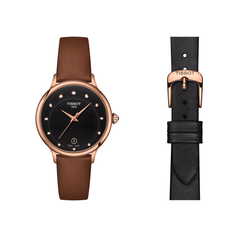 Front view of the watch Tissot Odaci-T with additional bracelet