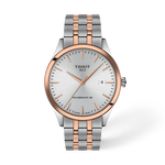 Front view of the watch Tissot Classic Dream 40mm with shadow