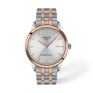 Vorderansicht der Uhr Tissot Classic Dream 40mm mit Schatten