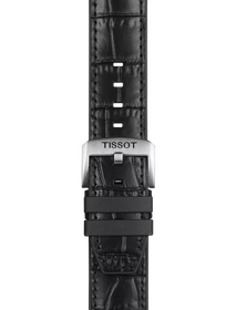 Zoom on Tissot Official Black Leather and Rubber Parts Strap Lugs 22 mm