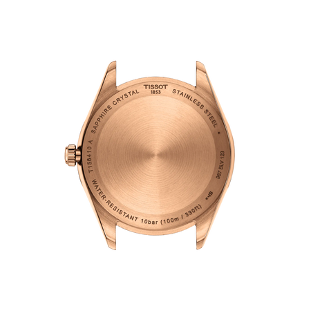 Back view of the watch case Tissot Ballade 40mm