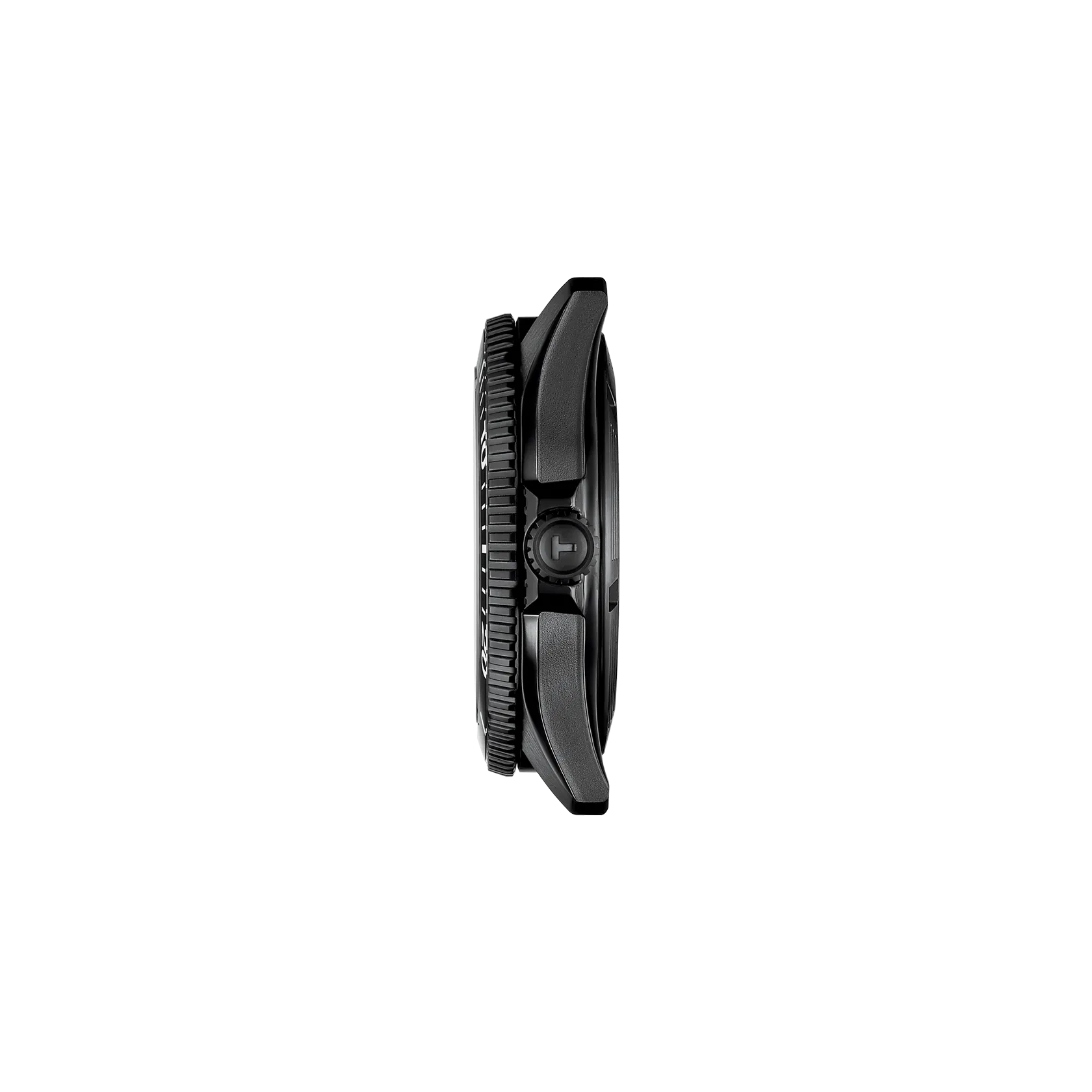 Vue de profil du bo&icirc;tier de la montre Tissot Seastar 1000 40mm