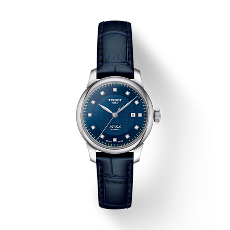 Front view of the watch Tissot Le Locle 29mm with shadow