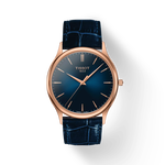 Front view of the watch Tissot Excellence 18K Gold with shadow