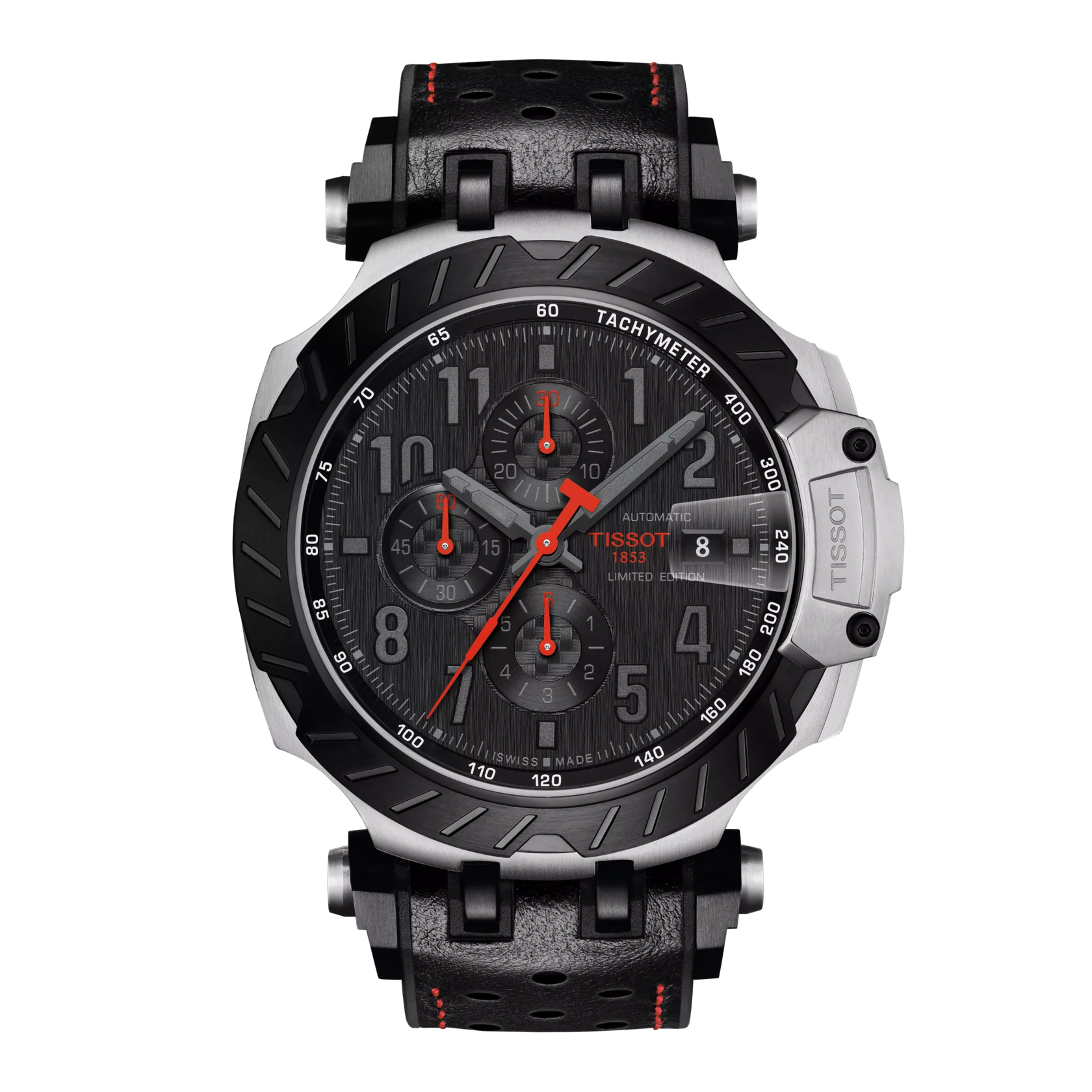 Front view of the watch Tissot T-Race MotoGP Automatic Chronograph