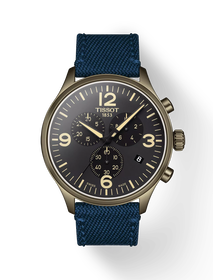 Front view of the watch Tissot Chrono XL with shadow