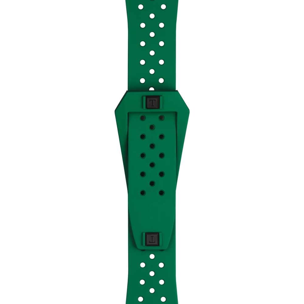 Zoom on Tissot Official Green Sideral Rubber Strap