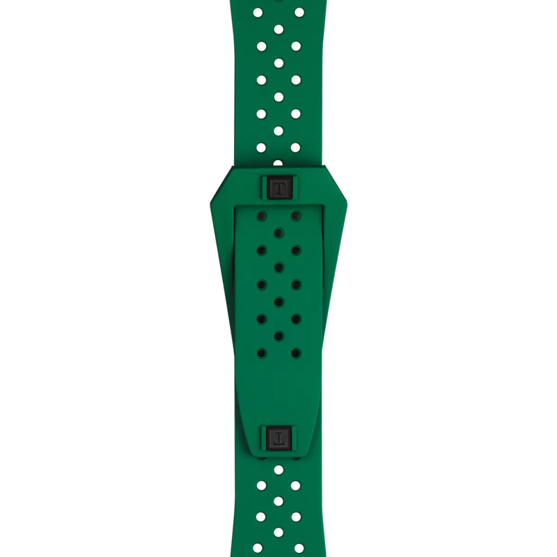 Zoom on Tissot Official Green Sideral Rubber Strap