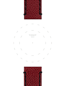 Focus on the lugs of Tissot Bordo Deri Kayış 22 mm