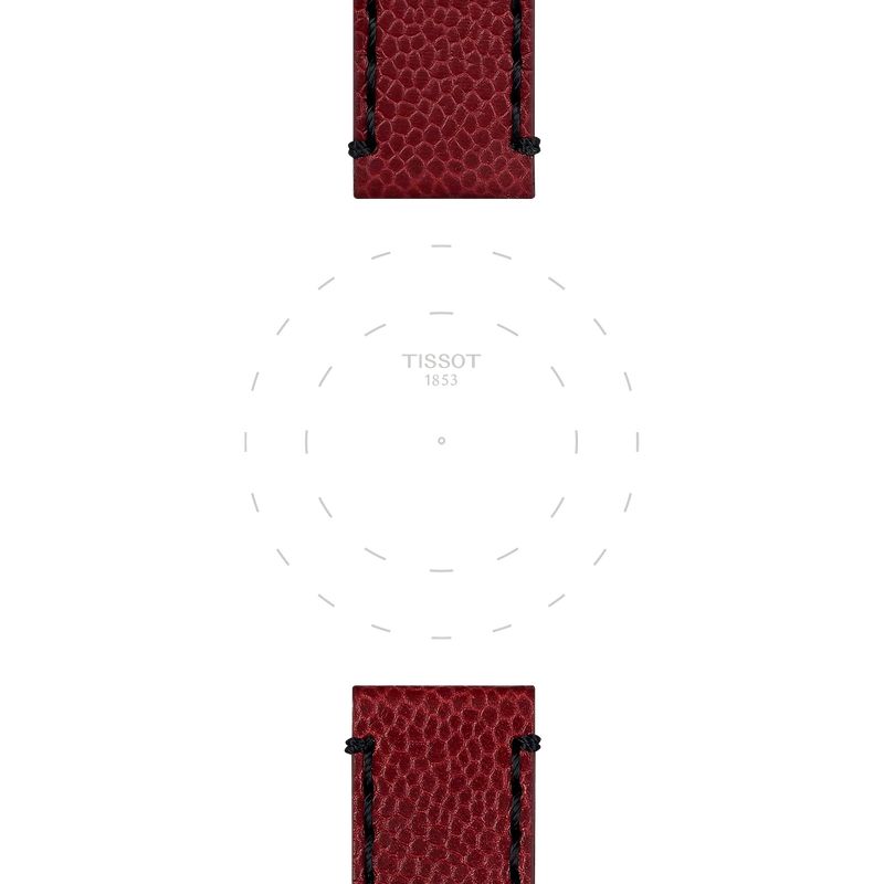 Focus on the lugs of Tissot Bordo Deri Kayış 22 mm