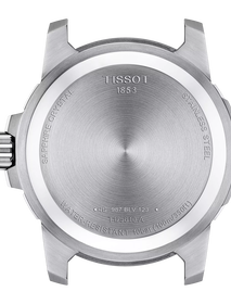 Vista posterior de la caja del reloj Tissot Supersport Gent