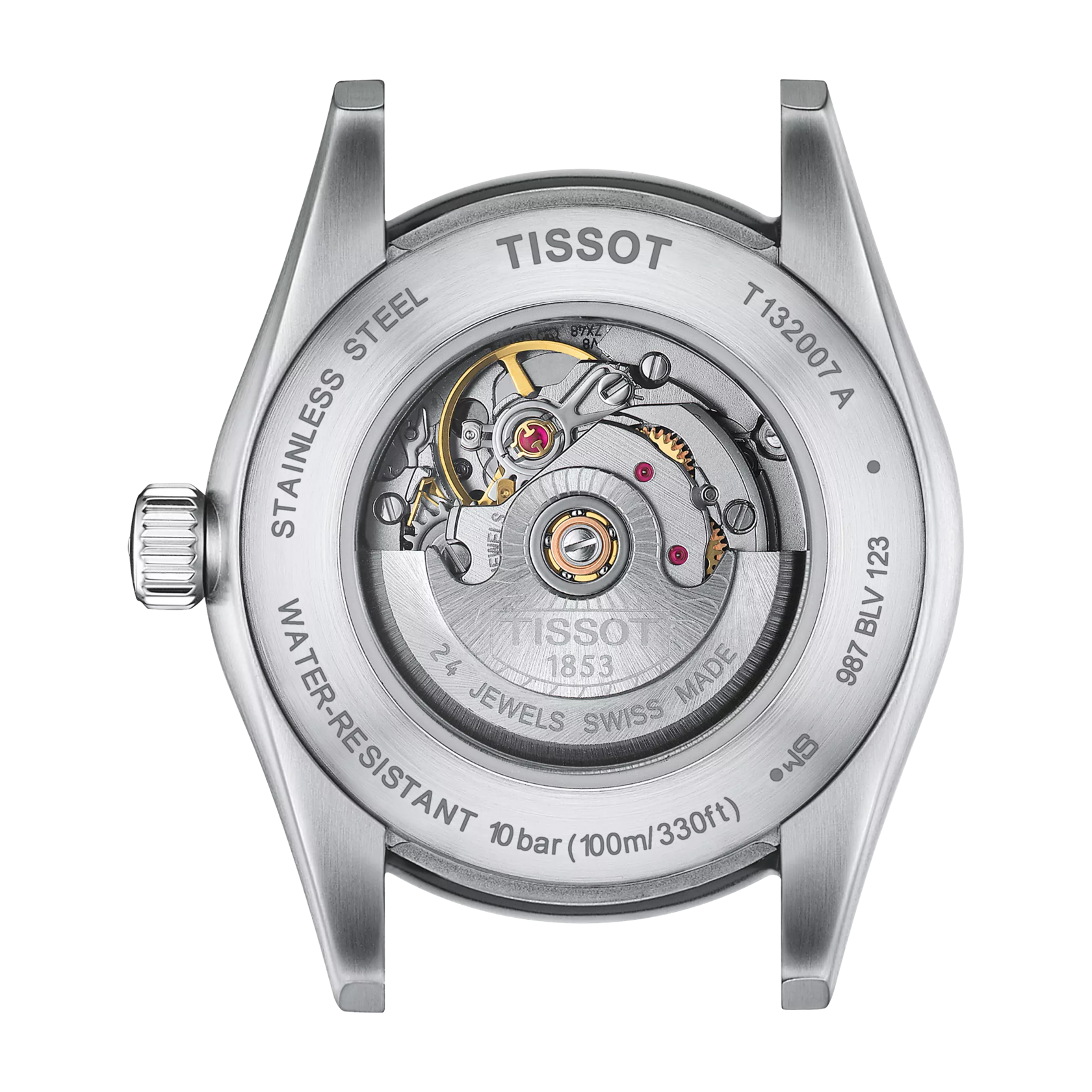 Back view of the watch case Tissot T-My Lady Automatic