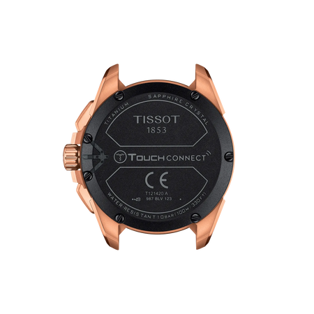 Back view of the watch case Tissot T-Touch Connect Solar 47.5mm