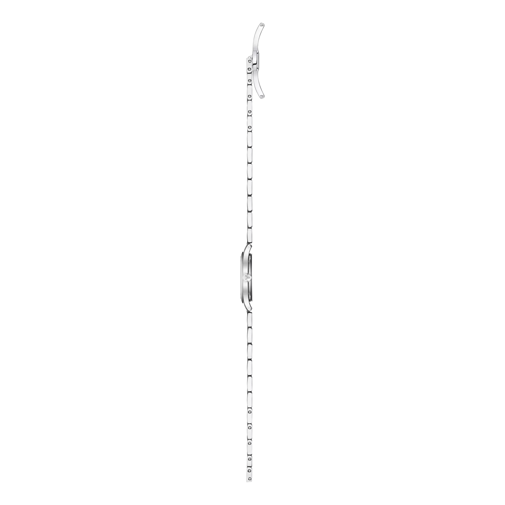 Profile view of the watch case Tissot Tradition 5.5 Lady