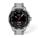 Front view of the watch Tissot T-Touch Connect Solar 47.5mm with shadow